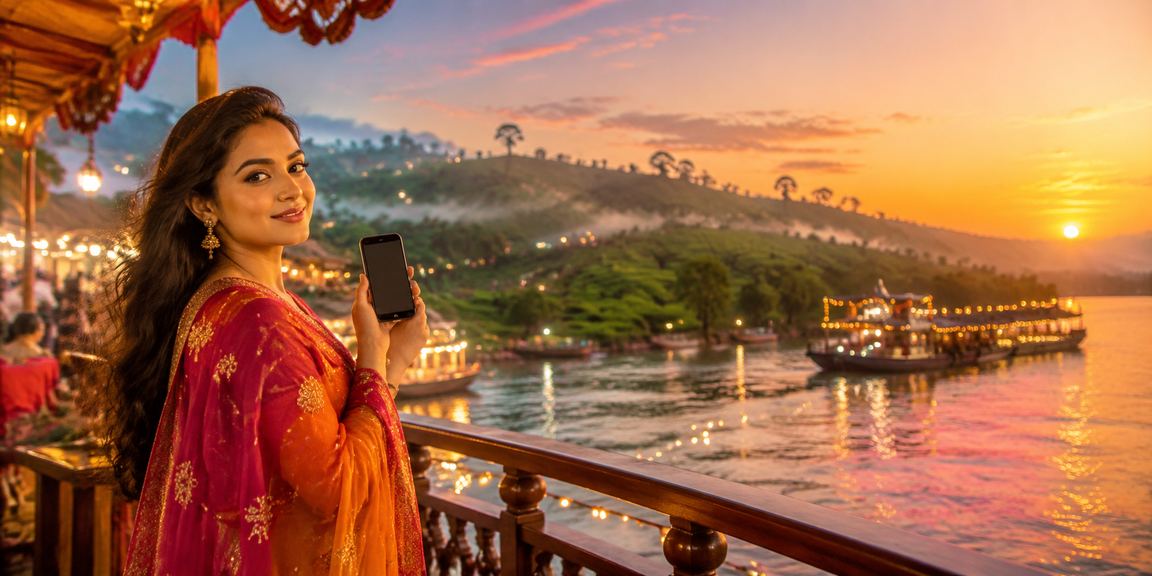 রাজশাহী চা বাগানে মোবাইলে ক্যাসিনো খেলার দৃশ্য